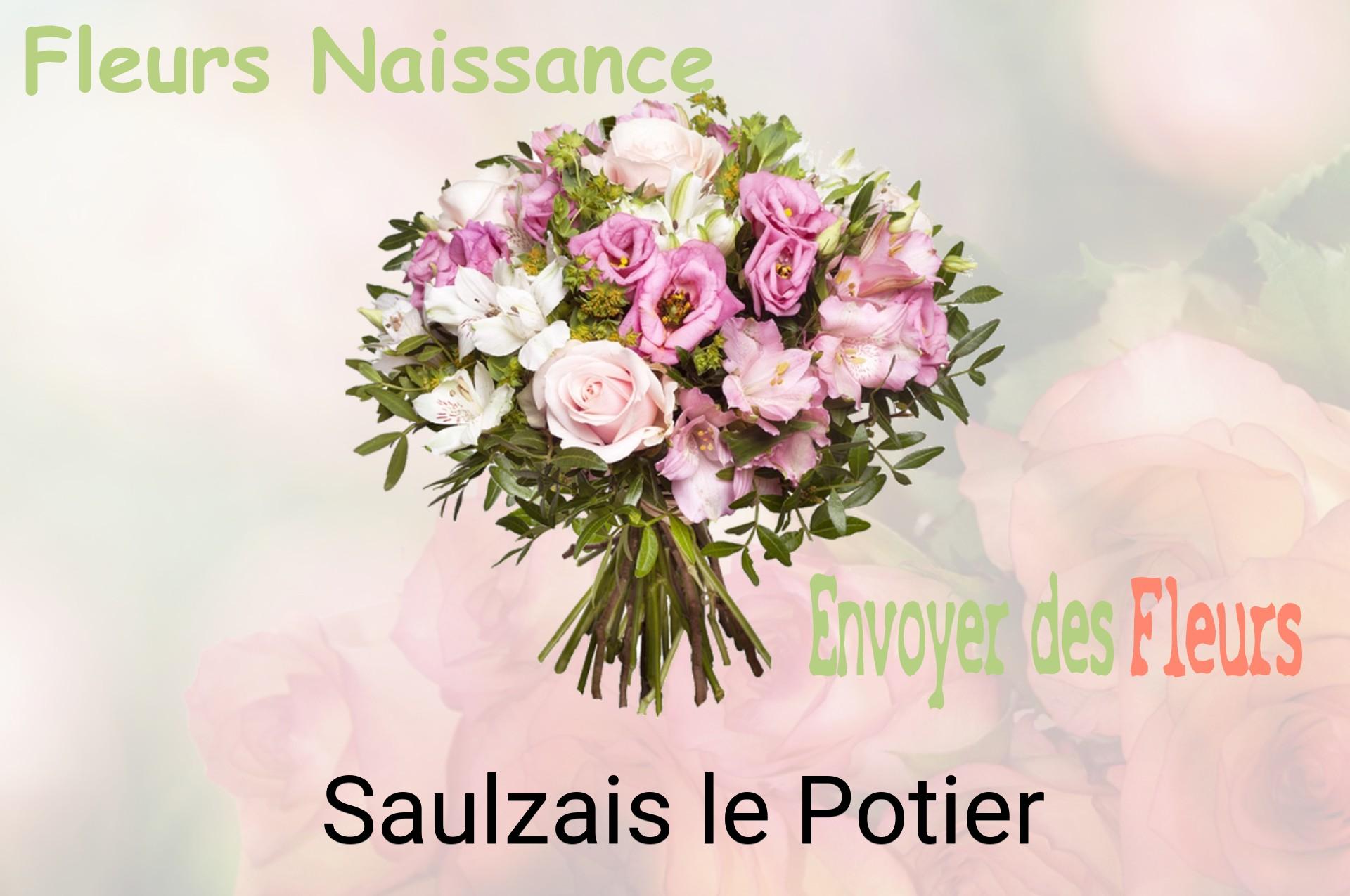 Bouquet de fleurs de naissance livré à Saulzais-le-Potier